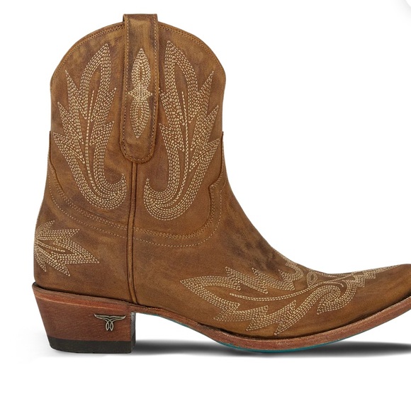 LANE -New in Box, “Lexington Bootie” Brown Western Ankle Boots-Size 8.5 - Picture 5 of 13